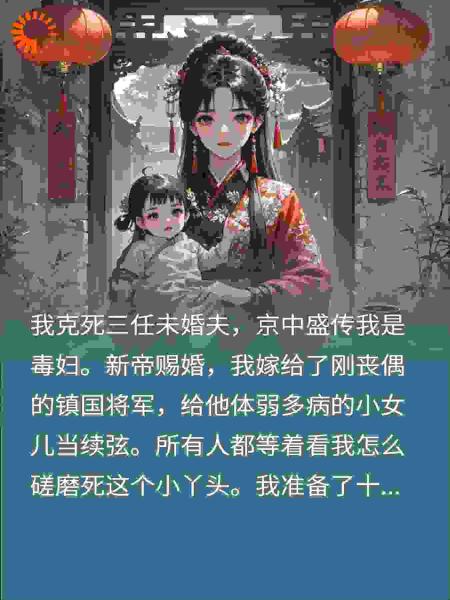 刚克死三任，病弱继女叫声娘，我反手掀了将军府